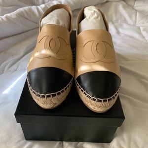 Chanel lambskin espadrilles